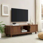 Modern Fluted-Door TV Stand – Stylish Media Console with Storage