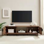 Modern Fluted-Door TV Stand – Stylish Media Console with Storage