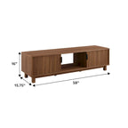 Modern Fluted-Door TV Stand – Stylish Media Console with Storage