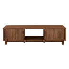 Modern Fluted-Door TV Stand – Stylish Media Console with Storage