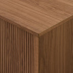Modern Fluted-Door TV Stand – Stylish Media Console with Storage