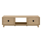 Modern Fluted-Door TV Stand – Stylish Media Console with Storage
