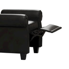 Black Adjustable Tufted Arm Chair with Sturdy Legs, 35" Wide