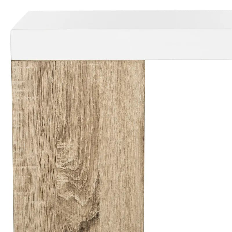 Modern Scandinavian Storage Lacquer Desk – Minimalist Home Office