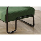 Living Room Corduroy Upholstered Accent Chair with Iron Frame