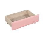 Upholstered Platform Bed – Tufted Headboard, LED Lighting & 2 Drawers