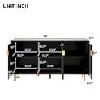 65 Modern TV Stand with Doors & Adjustable Shelves for TVs Up to 70