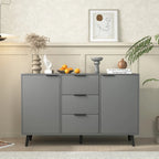Modern Sideboard Buffet Cabinet – 2 Doors, 3 Drawers & Storage Shelves