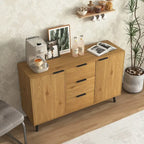 Modern Sideboard Buffet Cabinet – 2 Doors, 3 Drawers & Storage Shelves