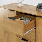 Modern Sideboard Buffet Cabinet – 2 Doors, 3 Drawers & Storage Shelves