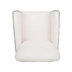 Upholstered Accent Chair with Wood Legs