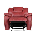 Faux Leather Manual Reclining 3-Piece Sofa Set | Sofa, Loveseat & Recliner