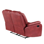 Faux Leather Manual Reclining 3-Piece Sofa Set | Sofa, Loveseat & Recliner