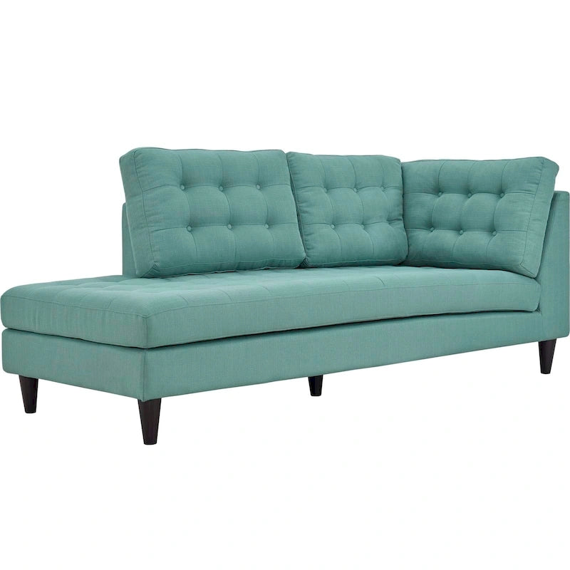 Empress Upholstered Fabric Chaise Lounge – Modern Accent Seating