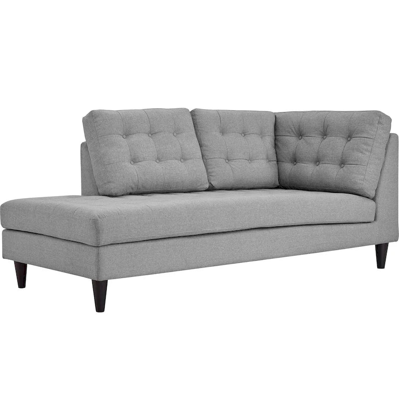 Empress Upholstered Fabric Chaise Lounge – Modern Accent Seating