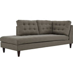 Empress Upholstered Fabric Chaise Lounge – Modern Accent Seating