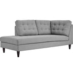 Empress Upholstered Fabric Chaise Lounge – Modern Accent Seating