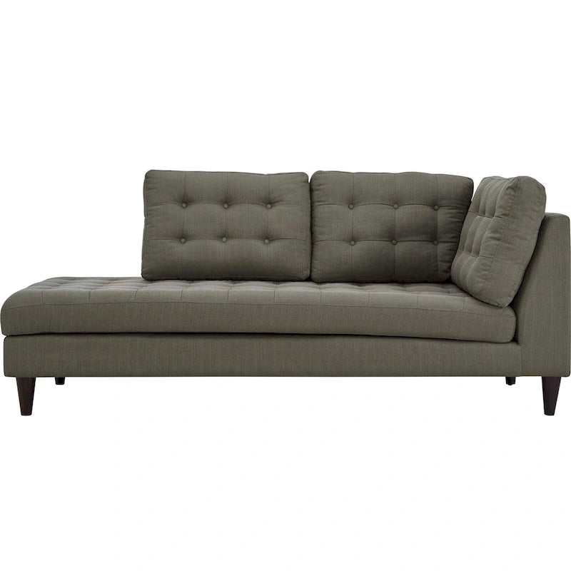 Empress Upholstered Fabric Chaise Lounge – Modern Accent Seating