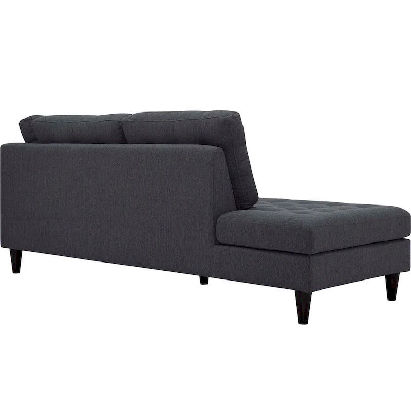 Empress Upholstered Fabric Chaise Lounge – Modern Accent Seating