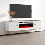 63-Inch Electric Fireplace TV Stand – Media Console with Heating