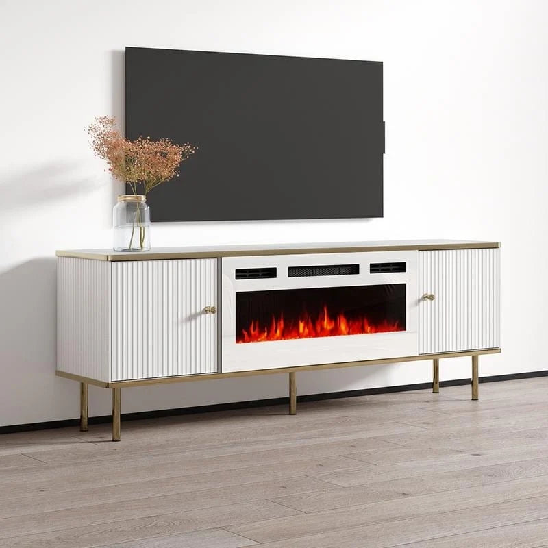 63-Inch Electric Fireplace TV Stand – Media Console with Heating