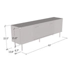 63-Inch Electric Fireplace TV Stand – Media Console with Heating