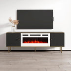 63-Inch Electric Fireplace TV Stand – Media Console with Heating