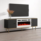63-Inch Electric Fireplace TV Stand – Media Console with Heating