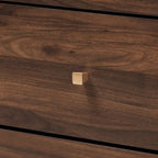 Modern 8-Drawer Wood Dresser with Metal Base – Contemporary Bedroom