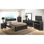 Louis Philippe Queen Panel Bed