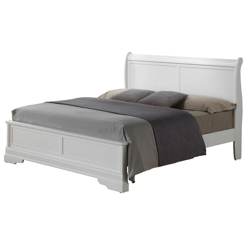 Louis Philippe Queen Panel Bed