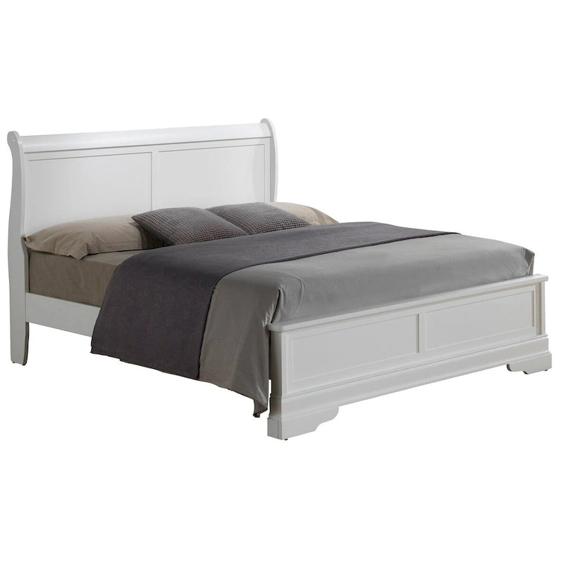 Louis Philippe Queen Panel Bed