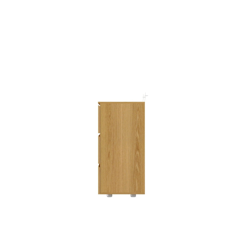 White 59-Inch Double Dresser with 6 Drawers – Bedroom Storage