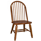Rustic Oak 5-Piece Bow Back Rectangular Dinette Set – 44x108 Inch
