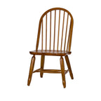 Rustic Oak 5-Piece Bow Back Rectangular Dinette Set – 44x108 Inch