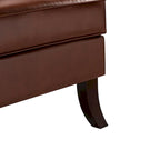 Mid-Century Modern Wingback Vegan Leather Armchair, Ergonomic, Set of 2