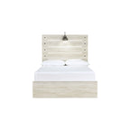 Whitewash Panel Bed | Rustic Industrial Farmhouse Style | Available in Twin, Full, Queen & King