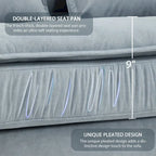 [VIDEO provided][New]95*66Oversized Luxury Sectional Sofa with Bentwood Armrests,4 seat Upholstered Indoor Furniture with Doubl