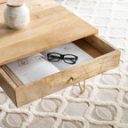 Living Room Coffee Table with 1 Drawer & 1 Shelf – Modern Storage