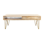 Living Room Coffee Table with 1 Drawer & 1 Shelf – Modern Storage