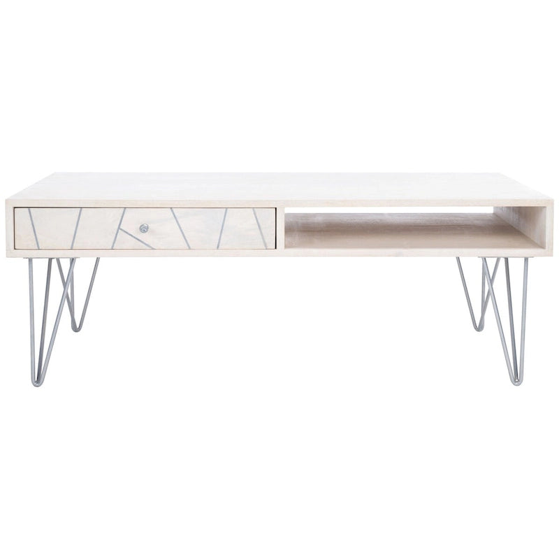 Living Room Coffee Table with 1 Drawer & 1 Shelf – Modern Storage