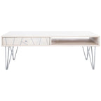 Living Room Coffee Table with 1 Drawer & 1 Shelf – Modern Storage