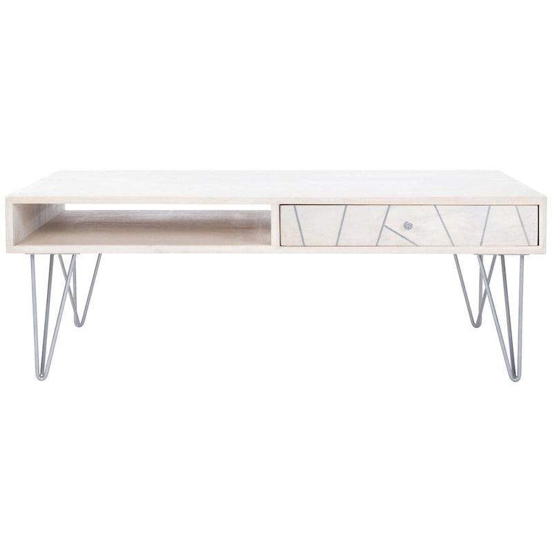 Living Room Coffee Table with 1 Drawer & 1 Shelf – Modern Storage