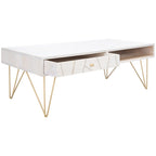Living Room Coffee Table with 1 Drawer & 1 Shelf – Modern Storage