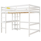 Full Loft Bed with Desk ,Shelves and Ladder