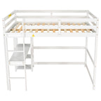 Full Loft Bed with Desk ,Shelves and Ladder