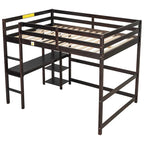 Full Loft Bed with Desk ,Shelves and Ladder