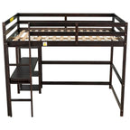 Full Loft Bed with Desk ,Shelves and Ladder