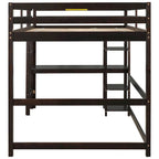 Full Loft Bed with Desk ,Shelves and Ladder