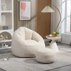 Bedding Bean Bag Sofa Chair With Footrest